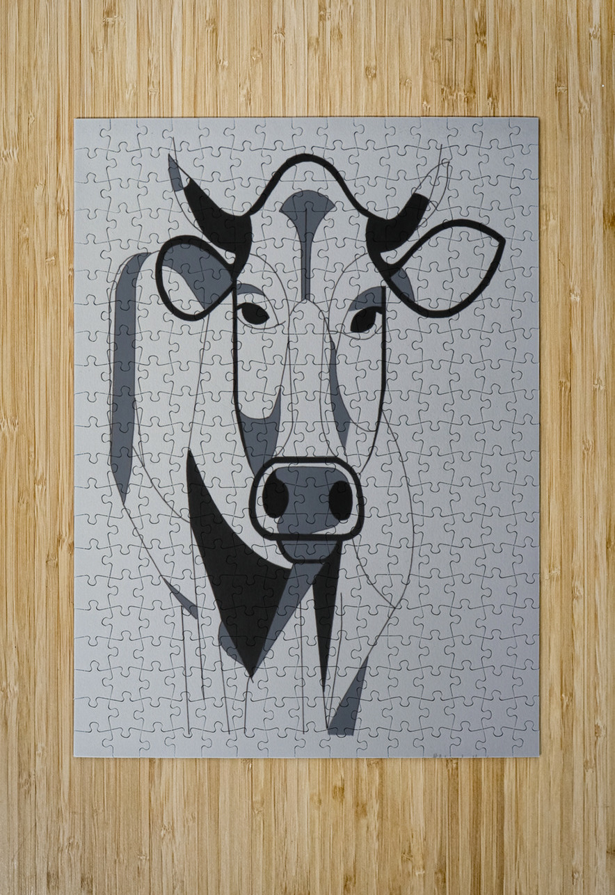 La Vache N°2  Hildegarde Handsaeme Puzzle printing