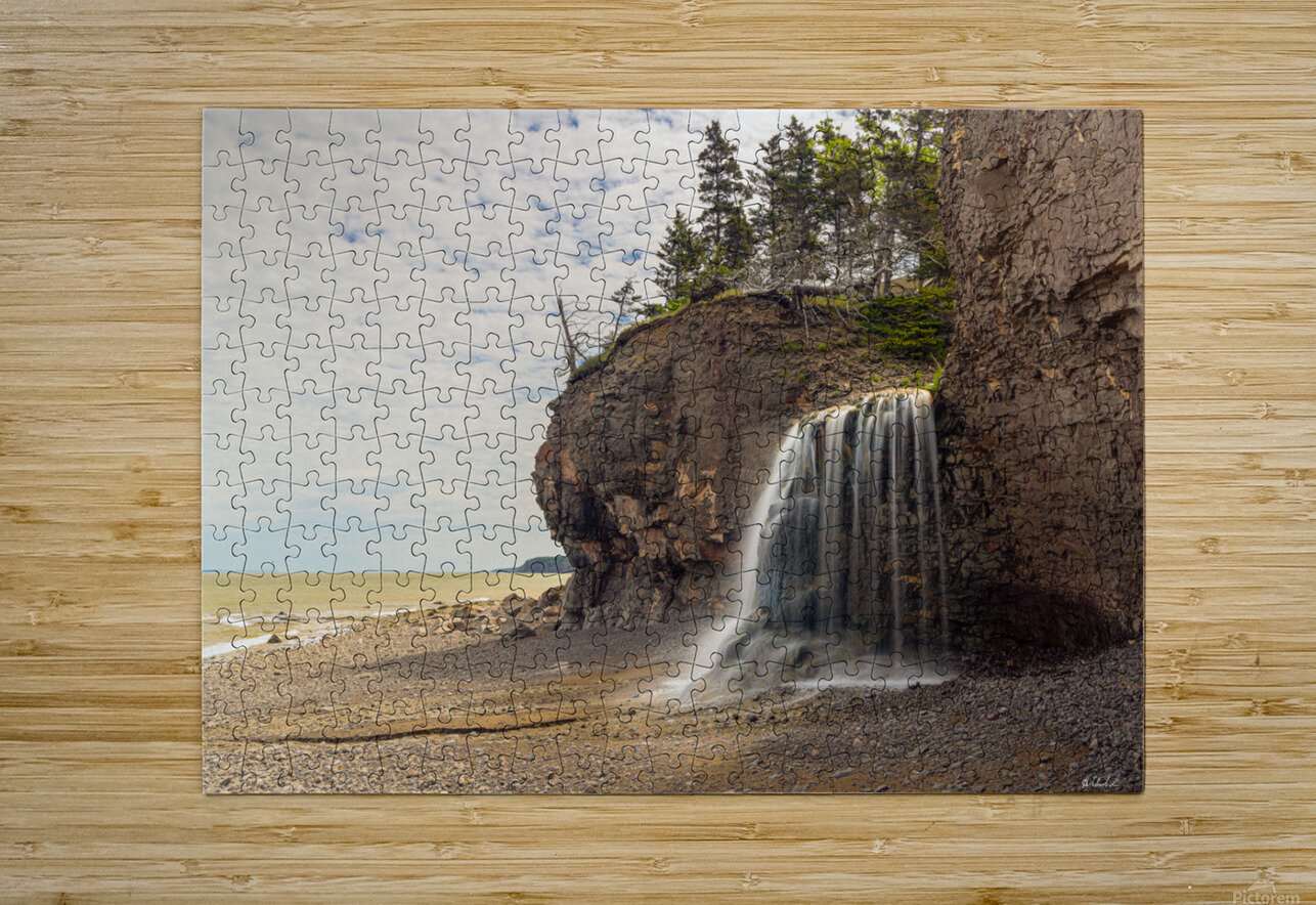Seaside Waterfall Hugh Chisholm Photography Puzzle printing