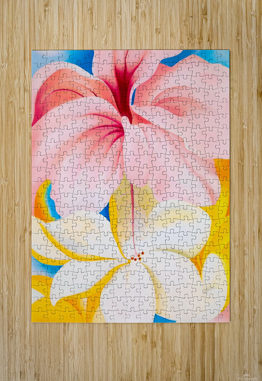 Georgia OKeeffe - Hibiscus with Plumeria William Store Puzzle printing