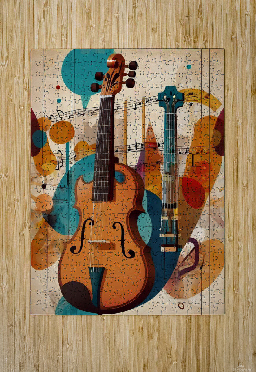 Default Abstract Music Background illustration GHANM ALYOUSEF Puzzle printing