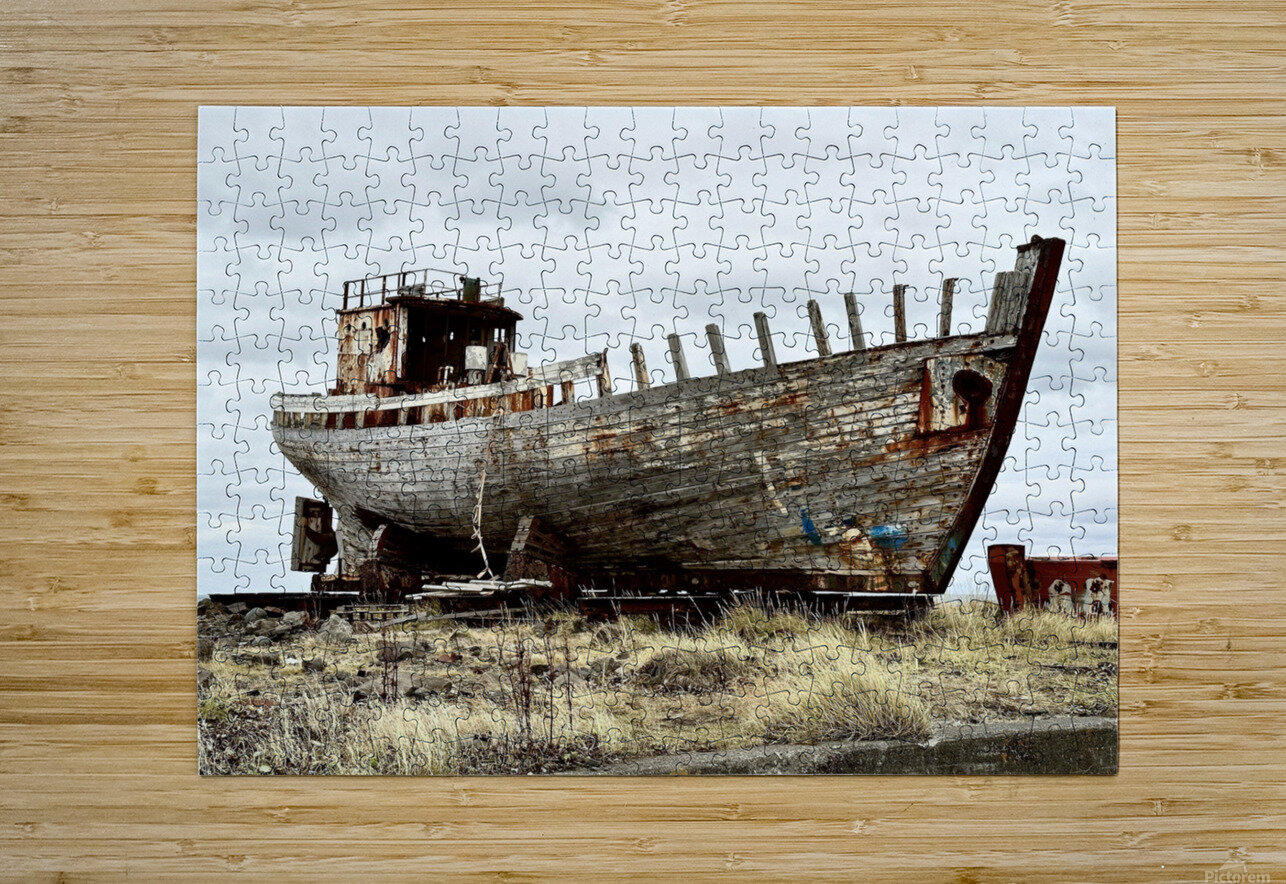 Akranes Ship Ruin Iceland JJones Arts Puzzle printing