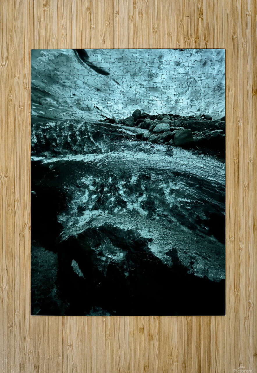 Ice Cave at Vatnajokull 6 Iceland JJones Arts Puzzle printing
