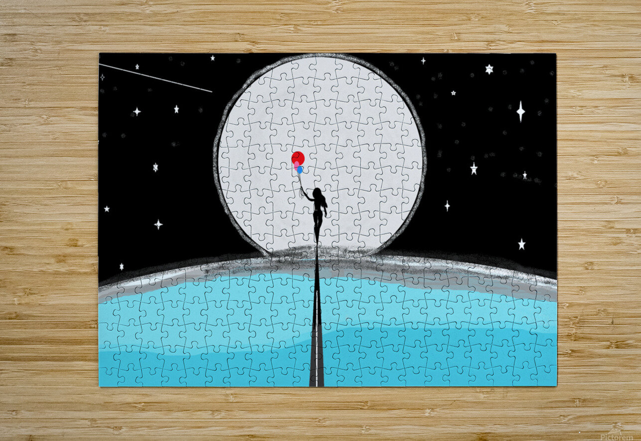 Moon Shadow KISHORE BISHOI Puzzle printing