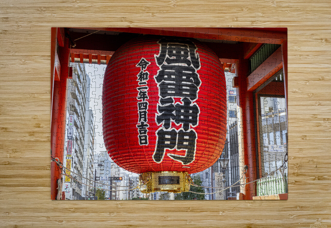 Detail of the large lantern at the Senso Ji temple Gualtiero Boffi Puzzle printing