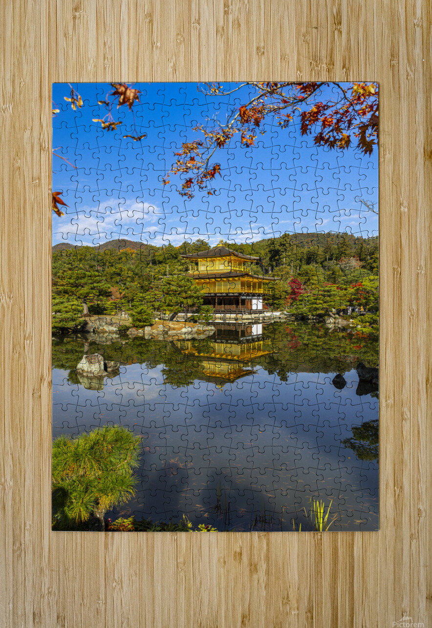 background of Kinkakuji temple  Gualtiero Boffi Puzzle printing