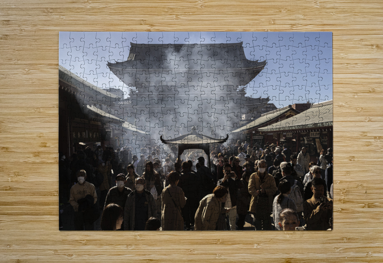 tourists visit the Senso Ji temple Gualtiero Boffi Puzzle printing