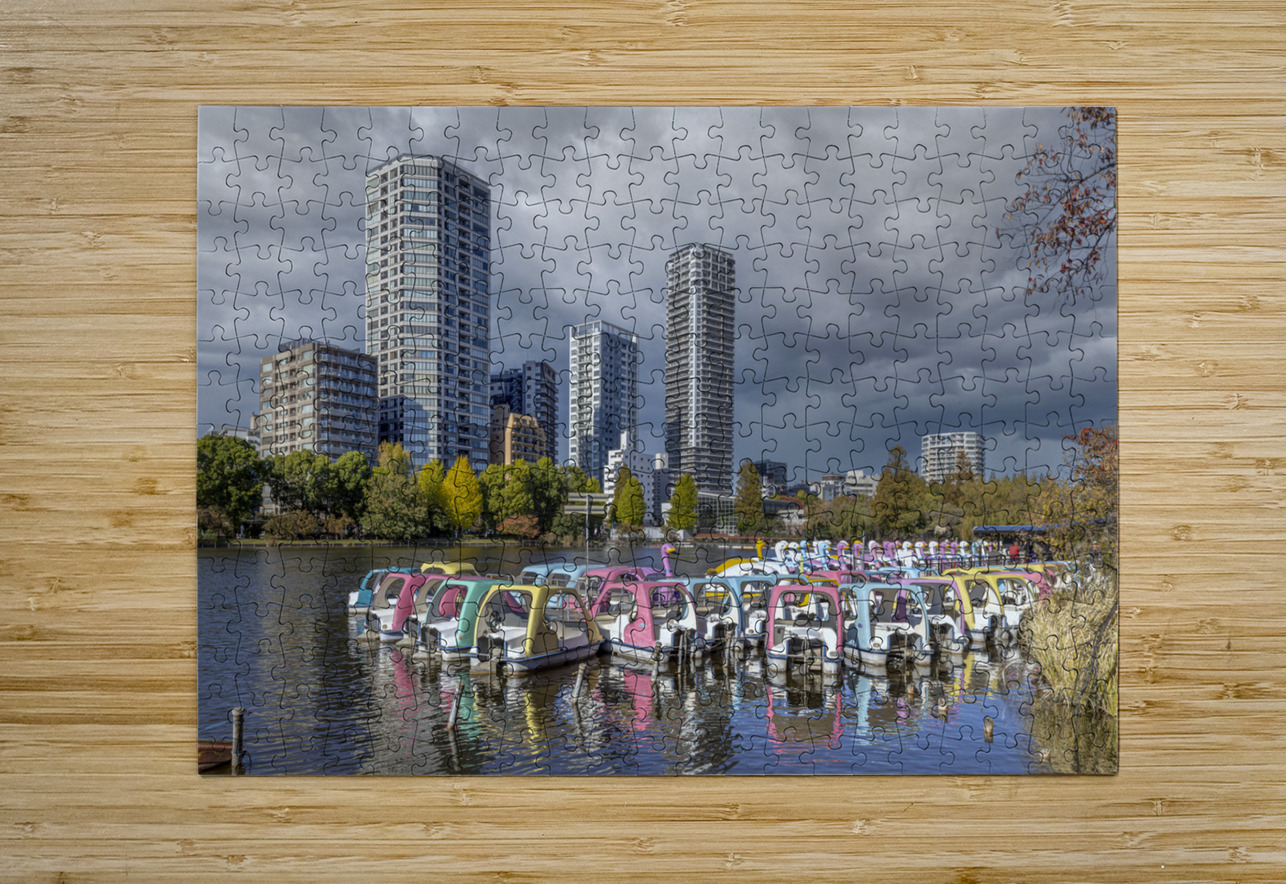 lake in Ueno Park in Tokyo Gualtiero Boffi Puzzle printing