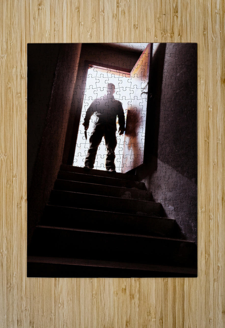 killer and stair Gualtiero Boffi Puzzle printing