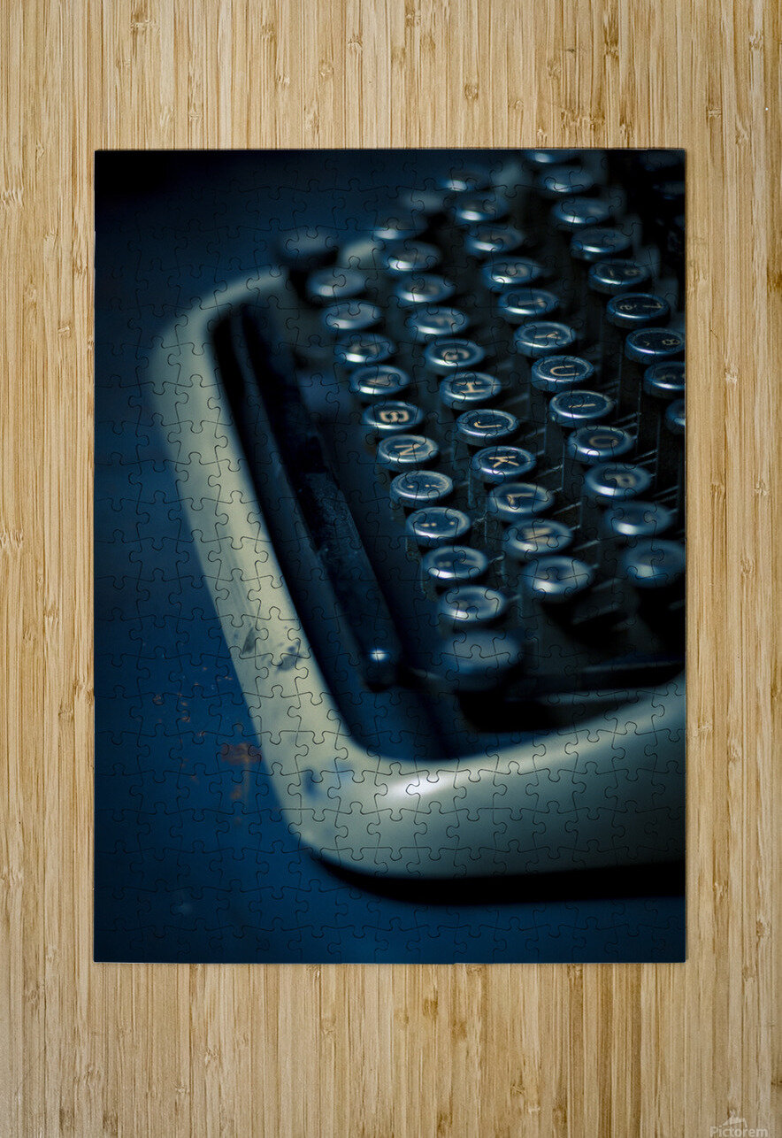 old typewriter background  Gualtiero Boffi Puzzle printing