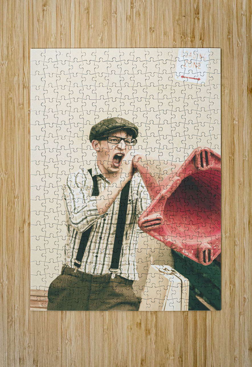 Traffic cone spruiker Jorgo Puzzle printing