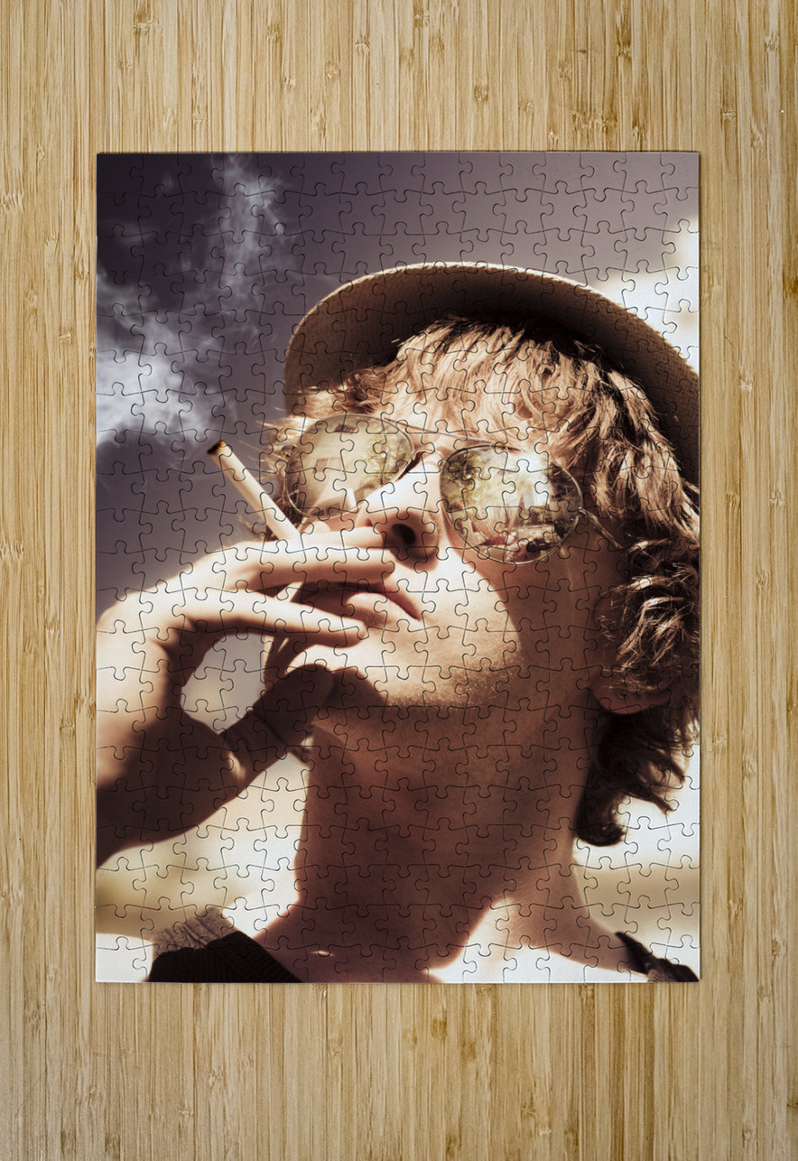 Dude Smoking Cigarette Jorgo Puzzle printing
