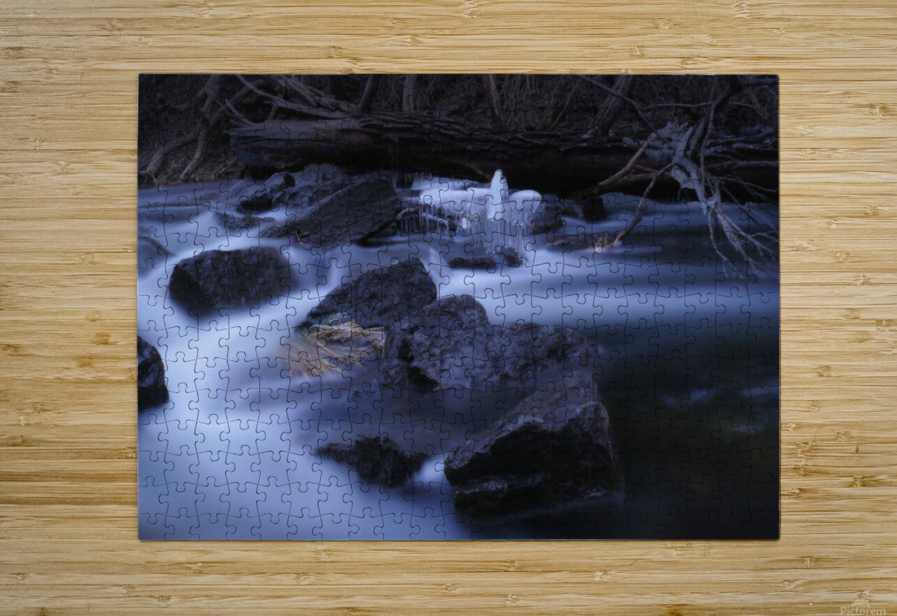Milford Stream Ice Gord Groulx Photography Puzzle printing