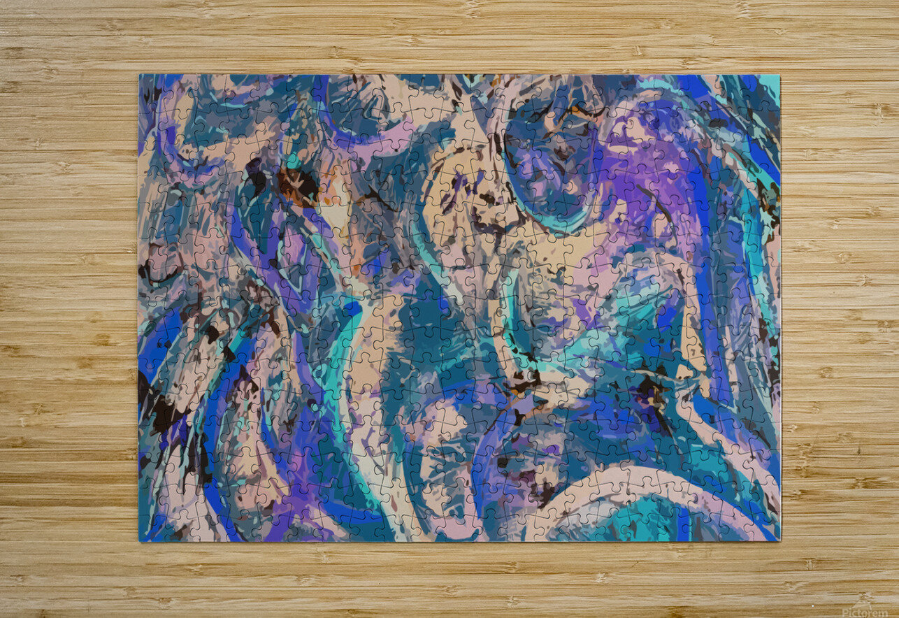 spacey purple paisley Sean Ahern Puzzle printing