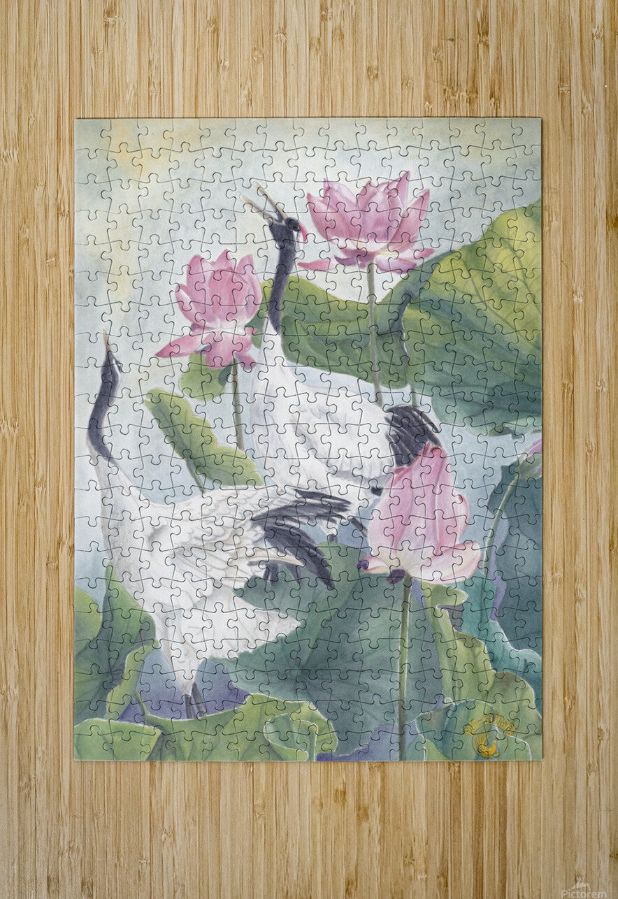 Grues du Japon Run Etinsel Puzzle printing