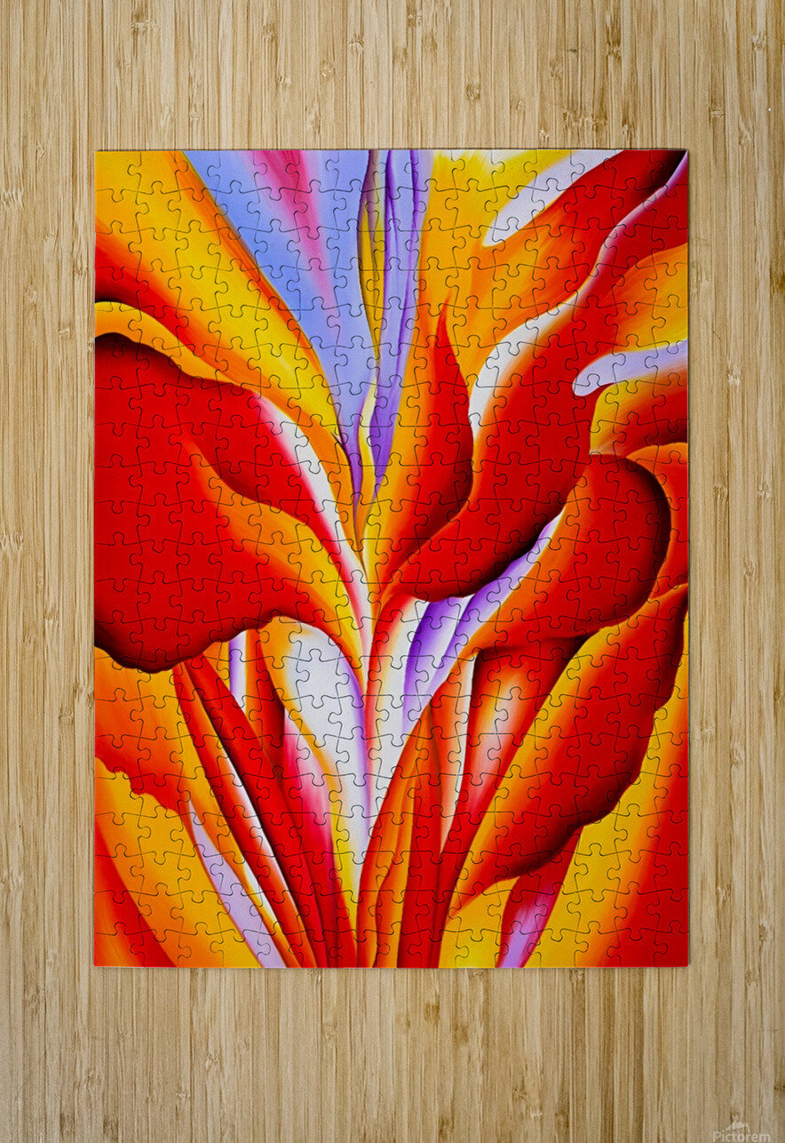 Georgia OKeeffe - Red Canna. 1924  William Store Puzzle printing