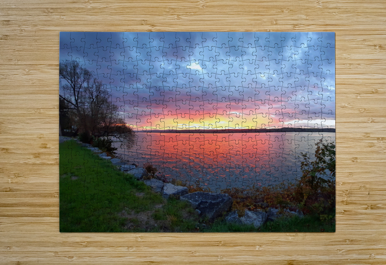 Ontario Beach Sunset E PIXquisate Puzzle printing