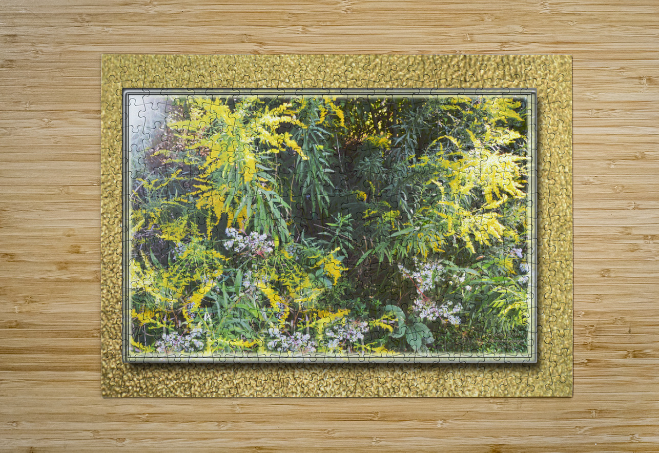 Goldenrod Vers 3  PIXquisate Puzzle printing