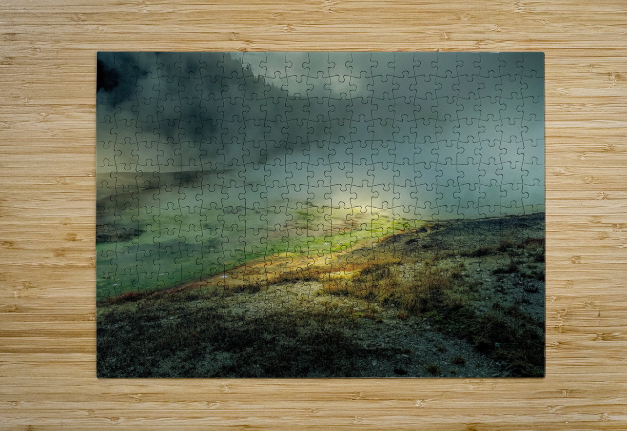 Yellowstone Hot Springs River Palette Norma Brandsberg Photography Puzzle printing