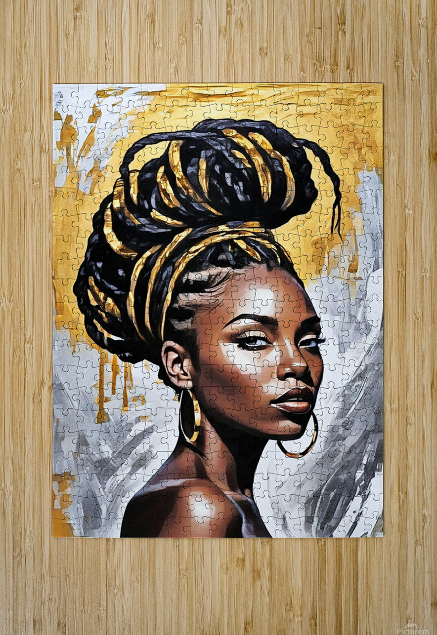 Golden Glamour Onyx Oasis  Puzzle printing