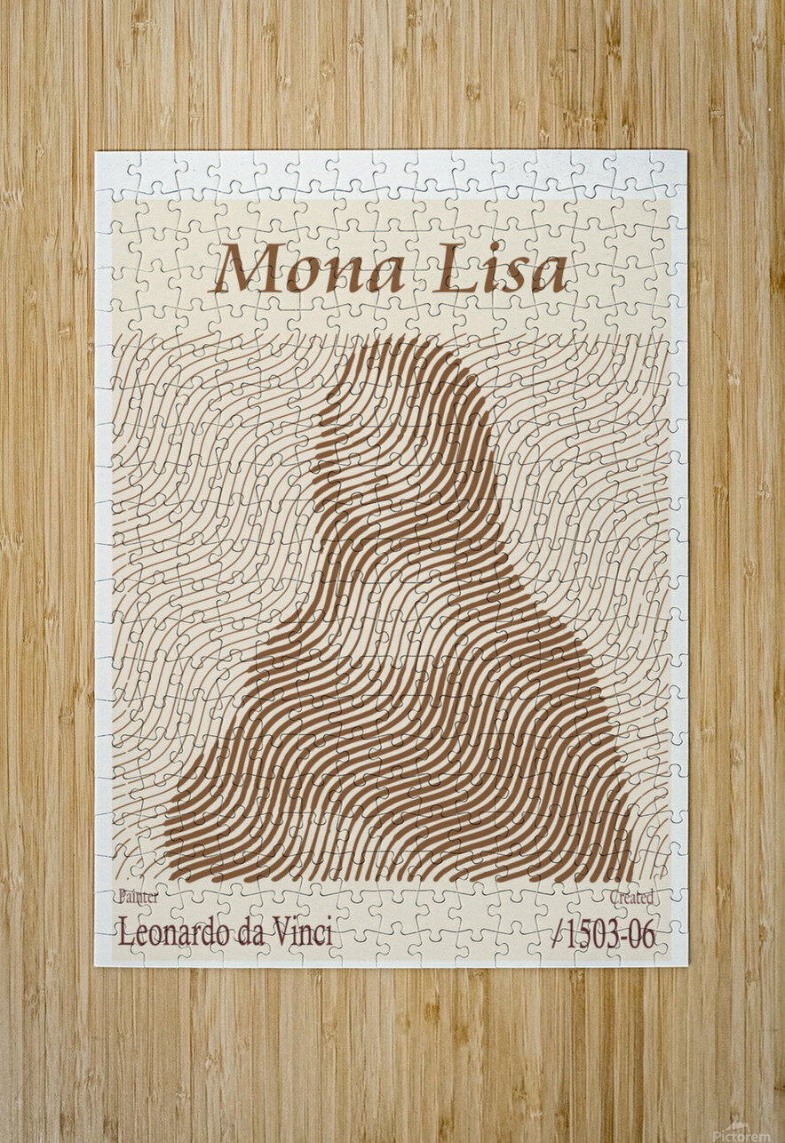 Mona Lisa – Leonardo da Vinci 1503-06 The Hypnotized Art Puzzle printing