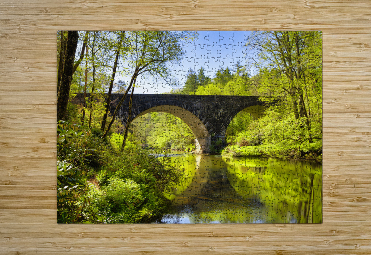 Linville River Bridge NC Shelia Hunt Photography Puzzle printing