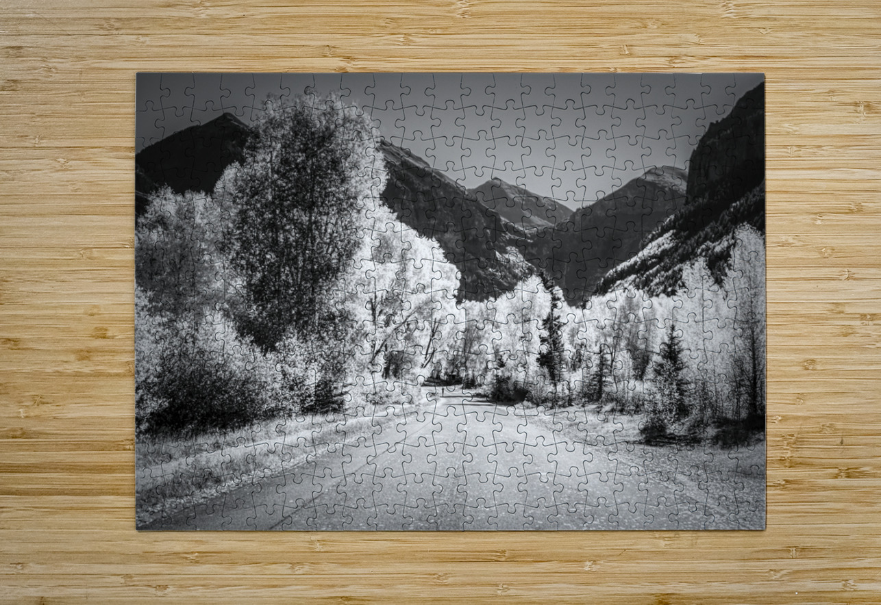Aspen Backroad Mountain Runner Norma Brandsberg Photography Puzzle printing