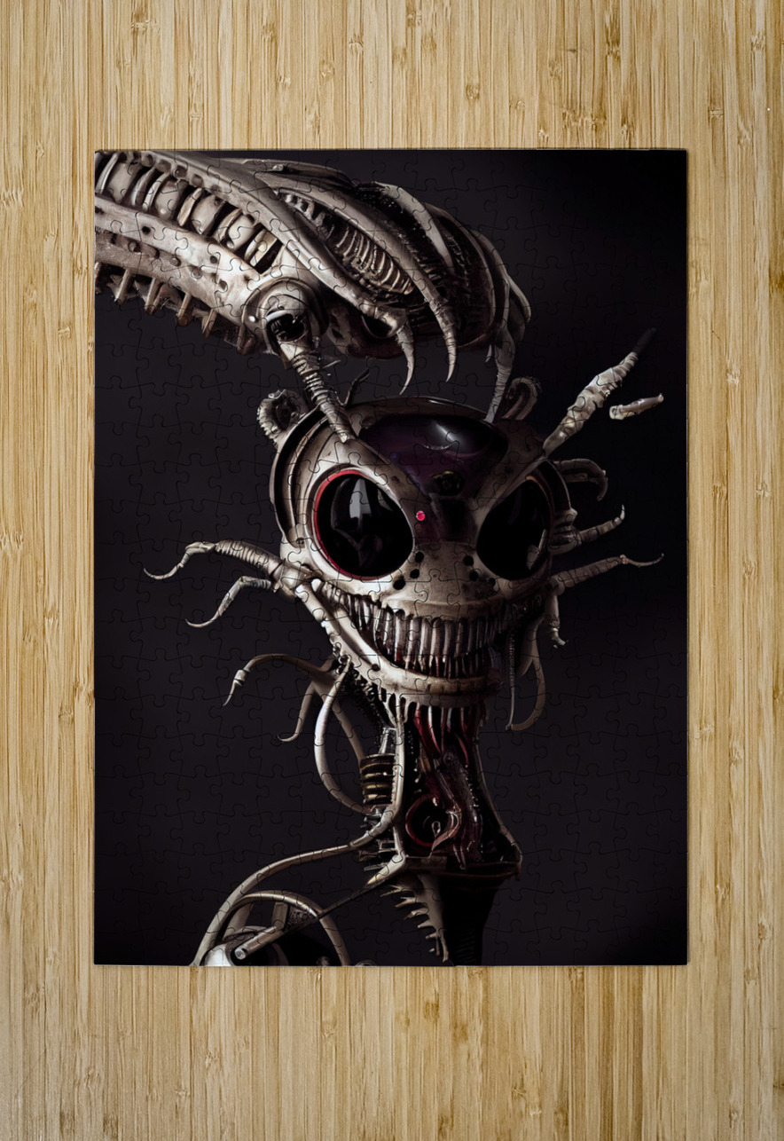 Kahtnipp head and full body of a steampunk mechan Kahtnipp Puzzle printing