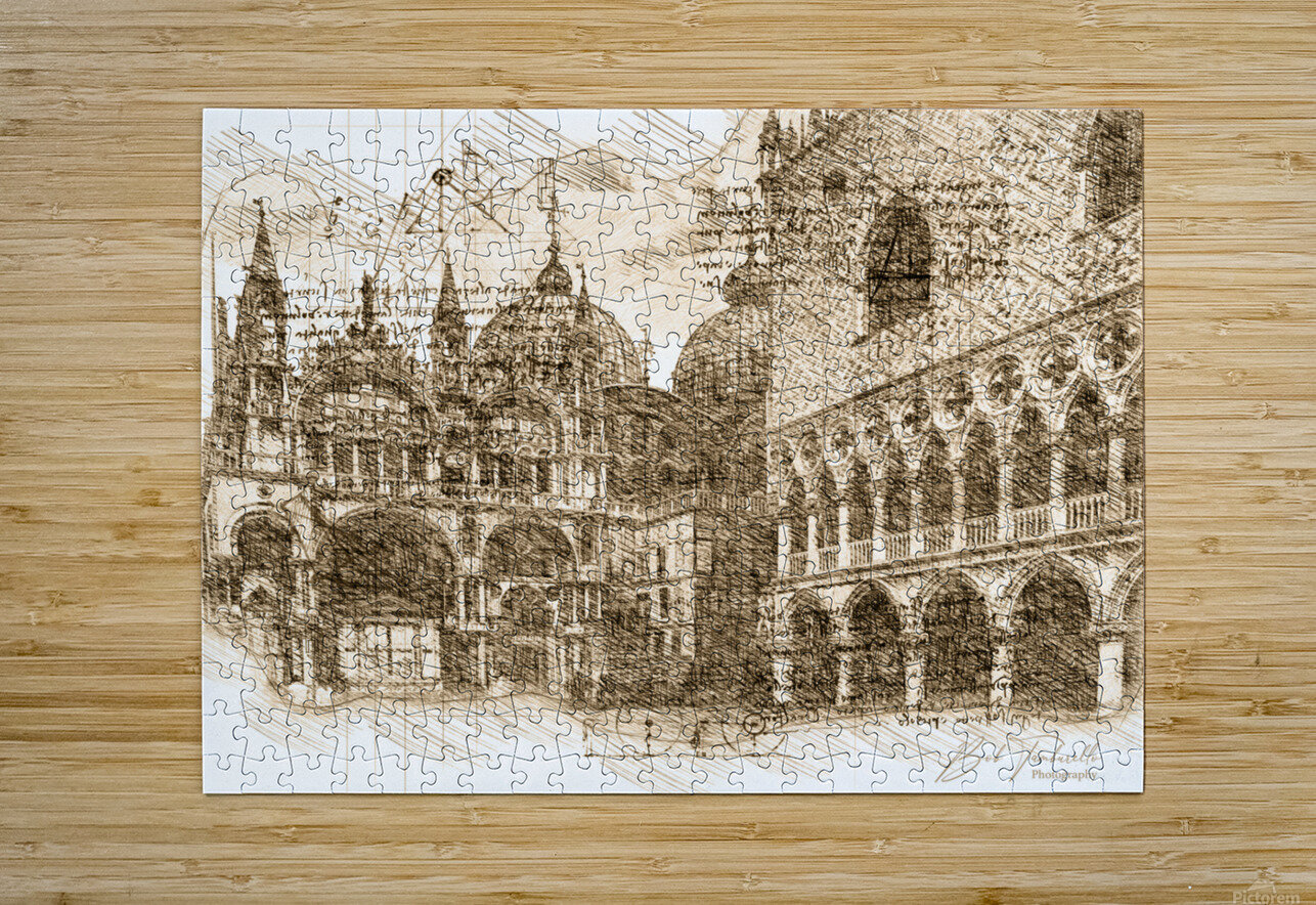 Architectural Drawings St Marc s Venice Bob Tamburello Puzzle printing
