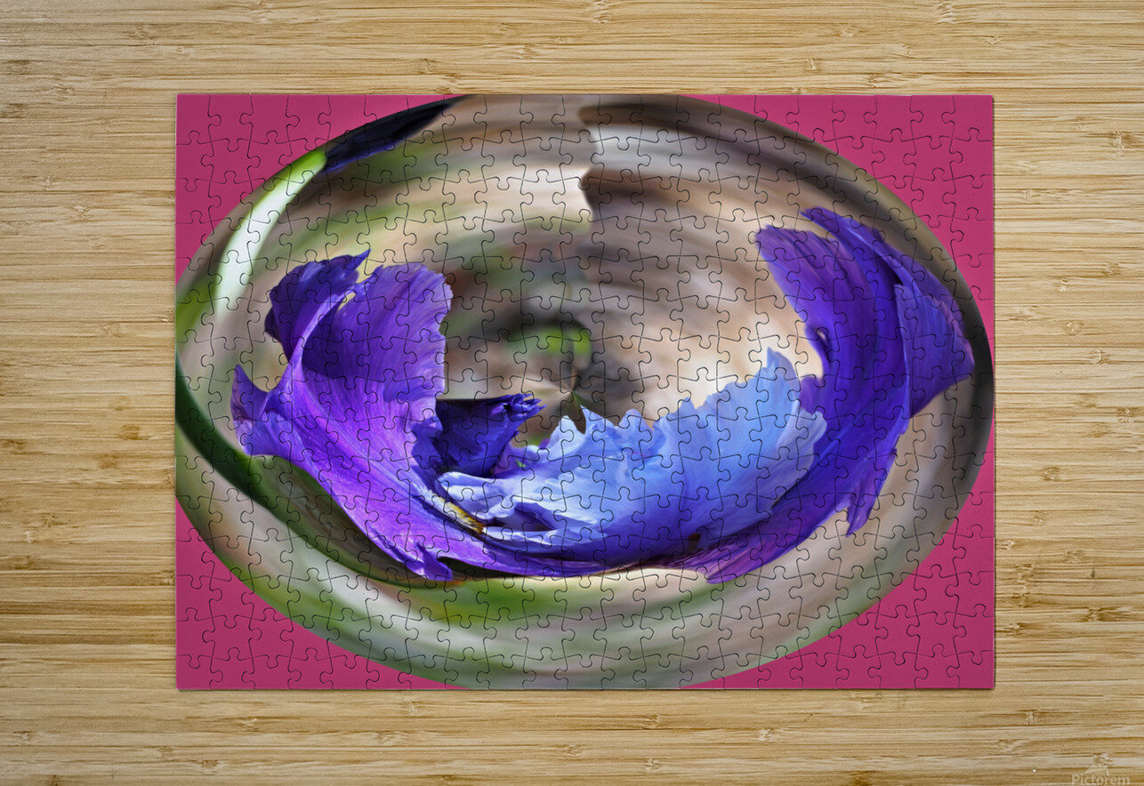 Iris in a crystal bowl Flodor Puzzle printing