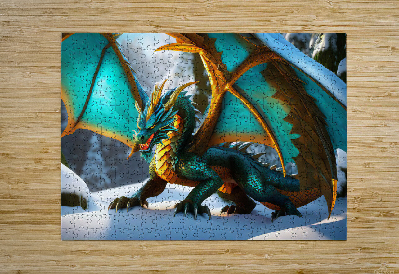 WINTER FOREST DRAGON   IMG 3071 BIG NikaLim Puzzle printing
