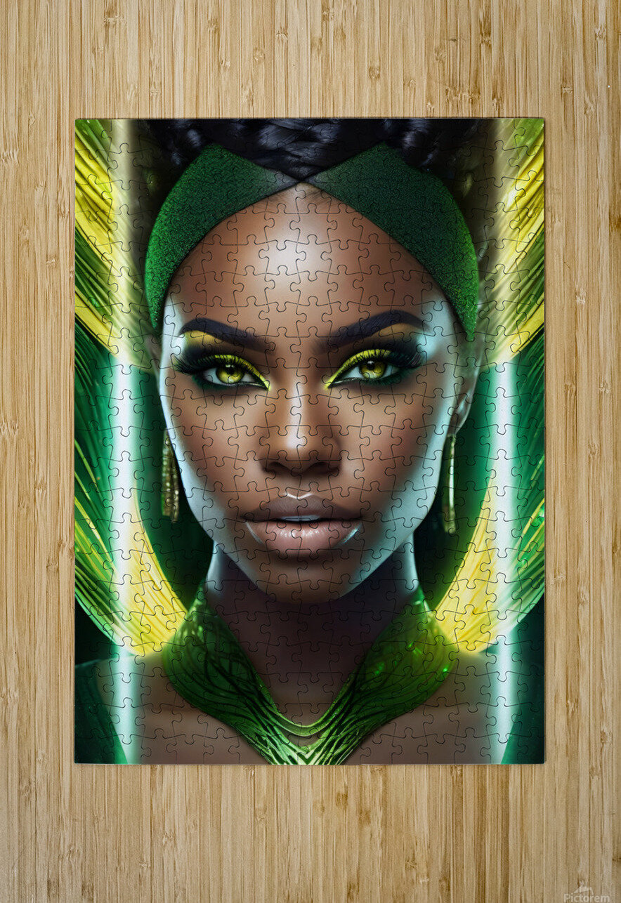 GREEN EYES WOMAN PORTRAIT   IMG 9255 NikaLim Puzzle printing