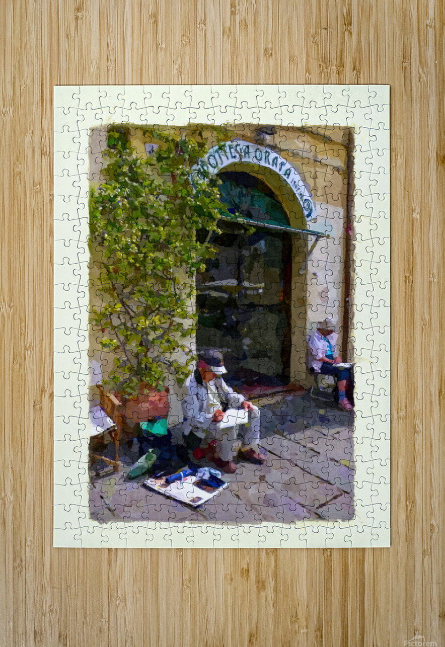 Artists sketching in Luca Steve Painter Puzzle printing