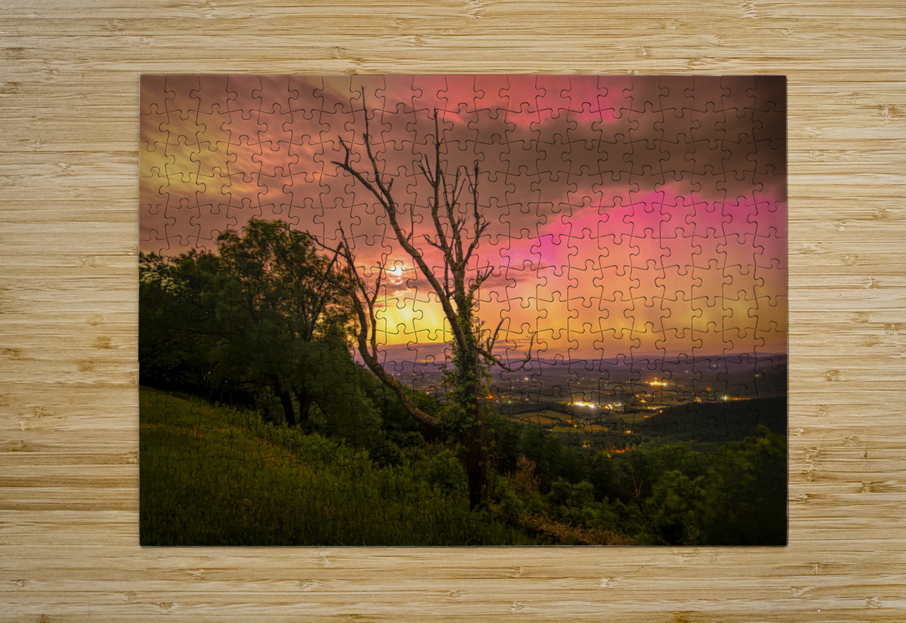 Blue Ridge Parkway Mills Gap Aurora Norma Brandsberg Photography Puzzle printing