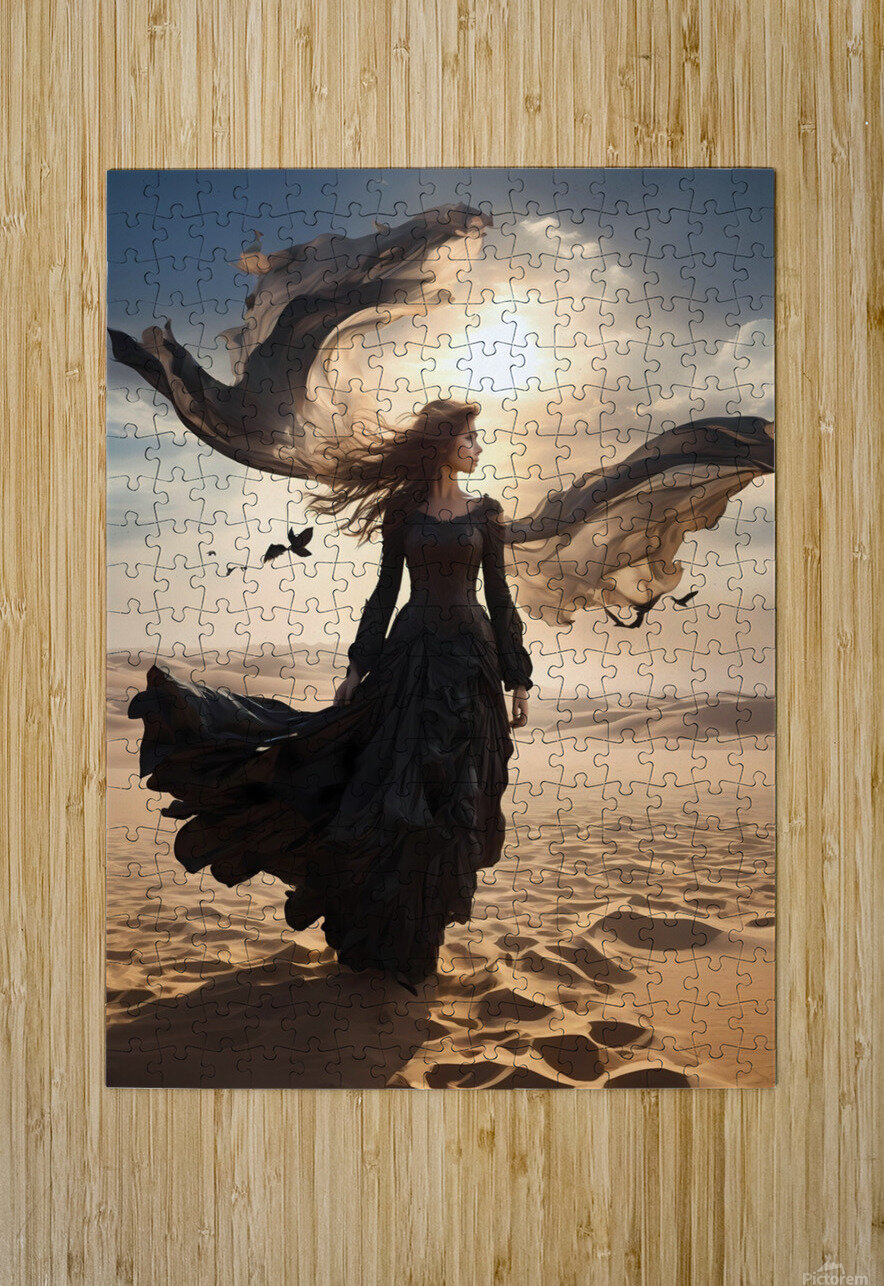 Default Girl in billowing bellows ghostly etherea 1715440552.1888 Surf Puzzle printing