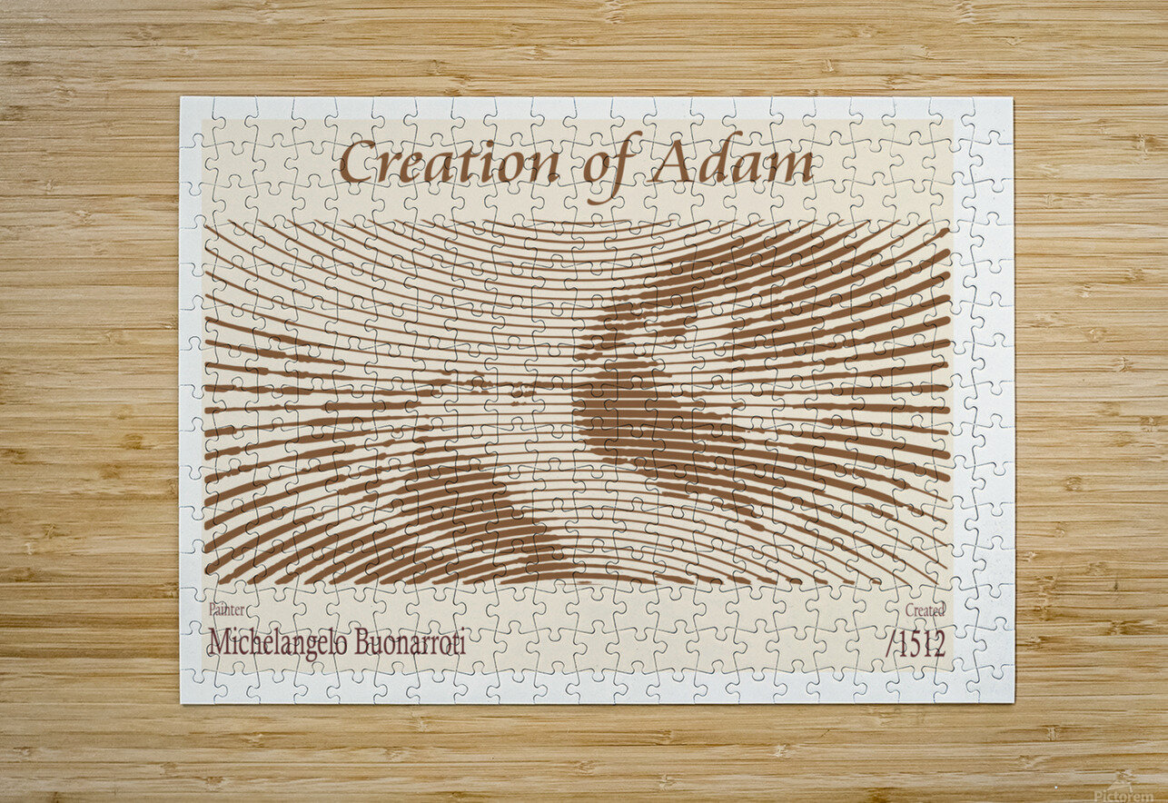Creation of Adam – Michelangelo Buonarroti 1512 The Hypnotized Art Puzzle printing