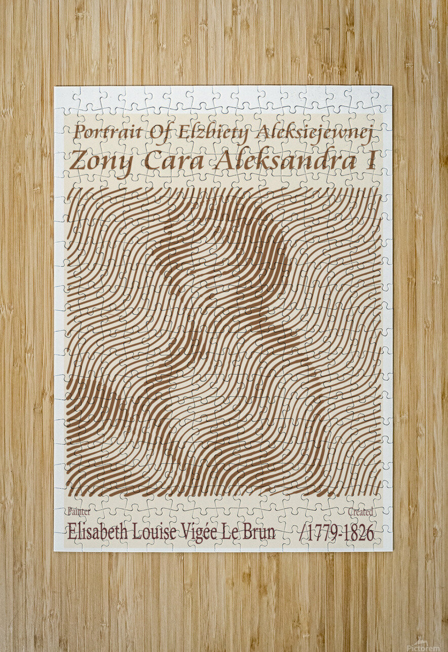 Portrait Of Elzbiety Aleksiejewnej Zony Cara Aleksandra I – Elisabeth Louise Vigee Le Brun 1779-1826 The Hypnotized Art Puzzle printing
