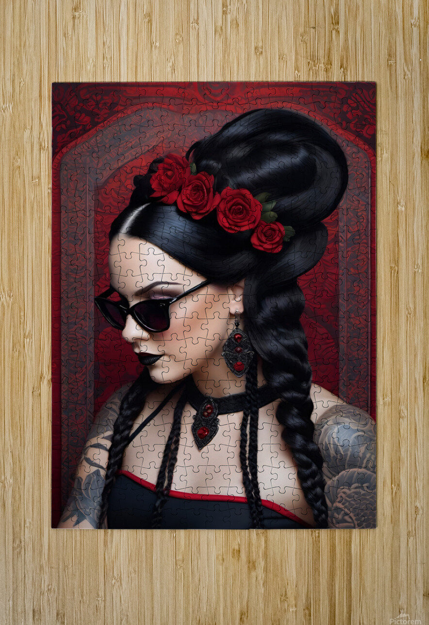 WEDNESDAY ADDAMS PORTRAIT   IMG 6485 NikaLim Puzzle printing