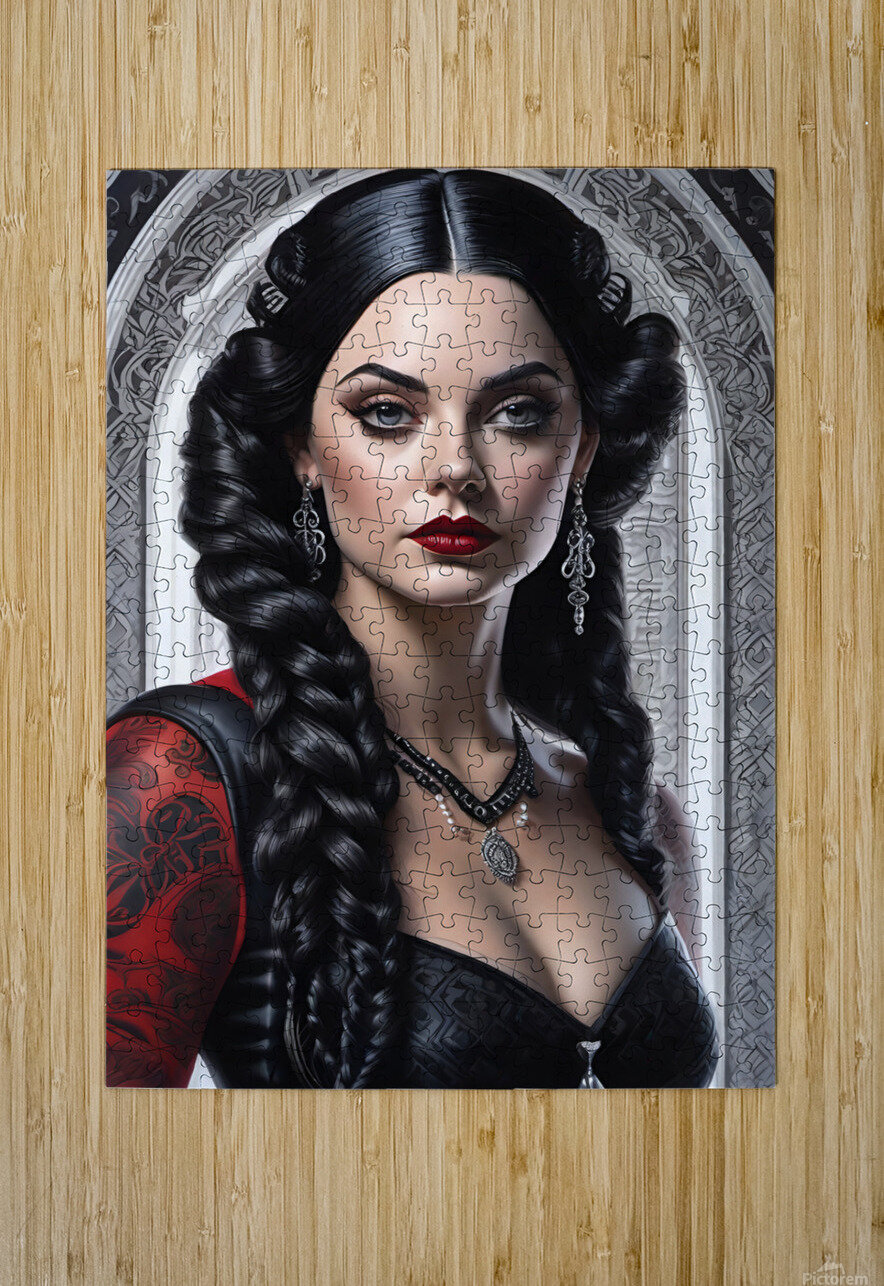 WEDNESDAY ADDAMS PORTRAIT   IMG 6506 NikaLim Puzzle printing