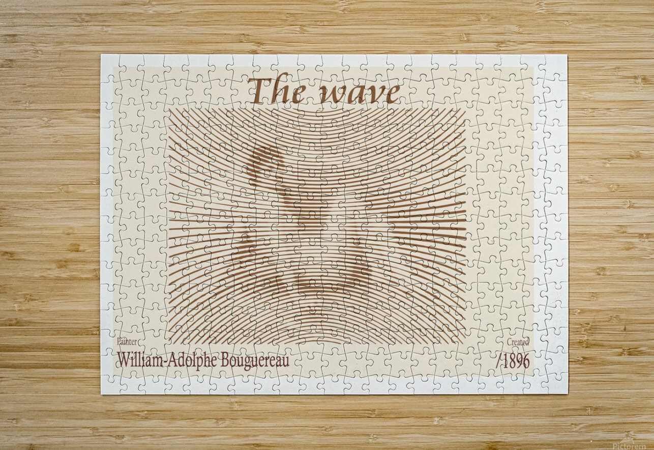 The wave 1896 – William-Adolphe Bouguereau 1825-1905 The Hypnotized Art Puzzle printing