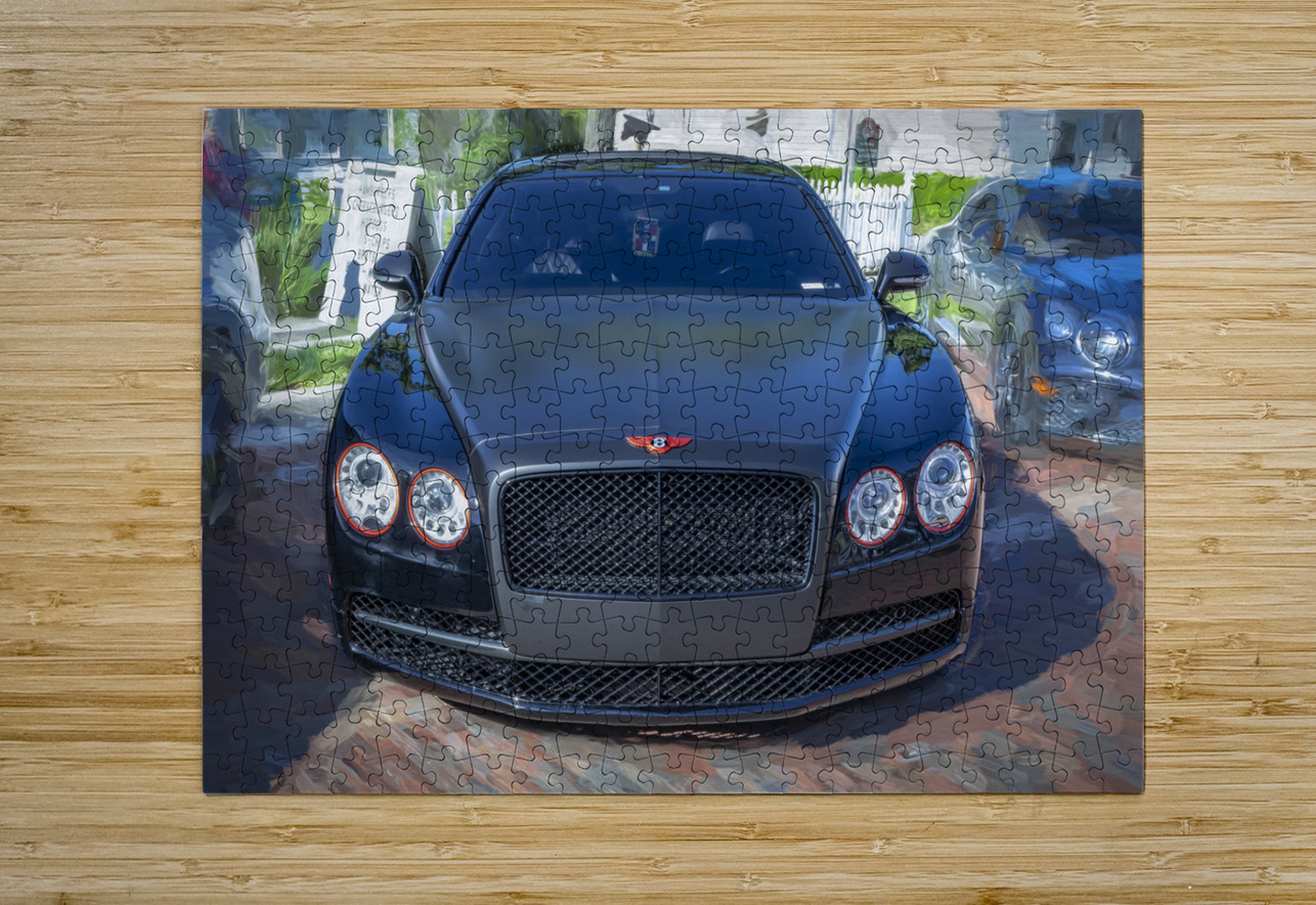 2014 Black Bentley Flying Spur X 2 Rich Franco Puzzle printing