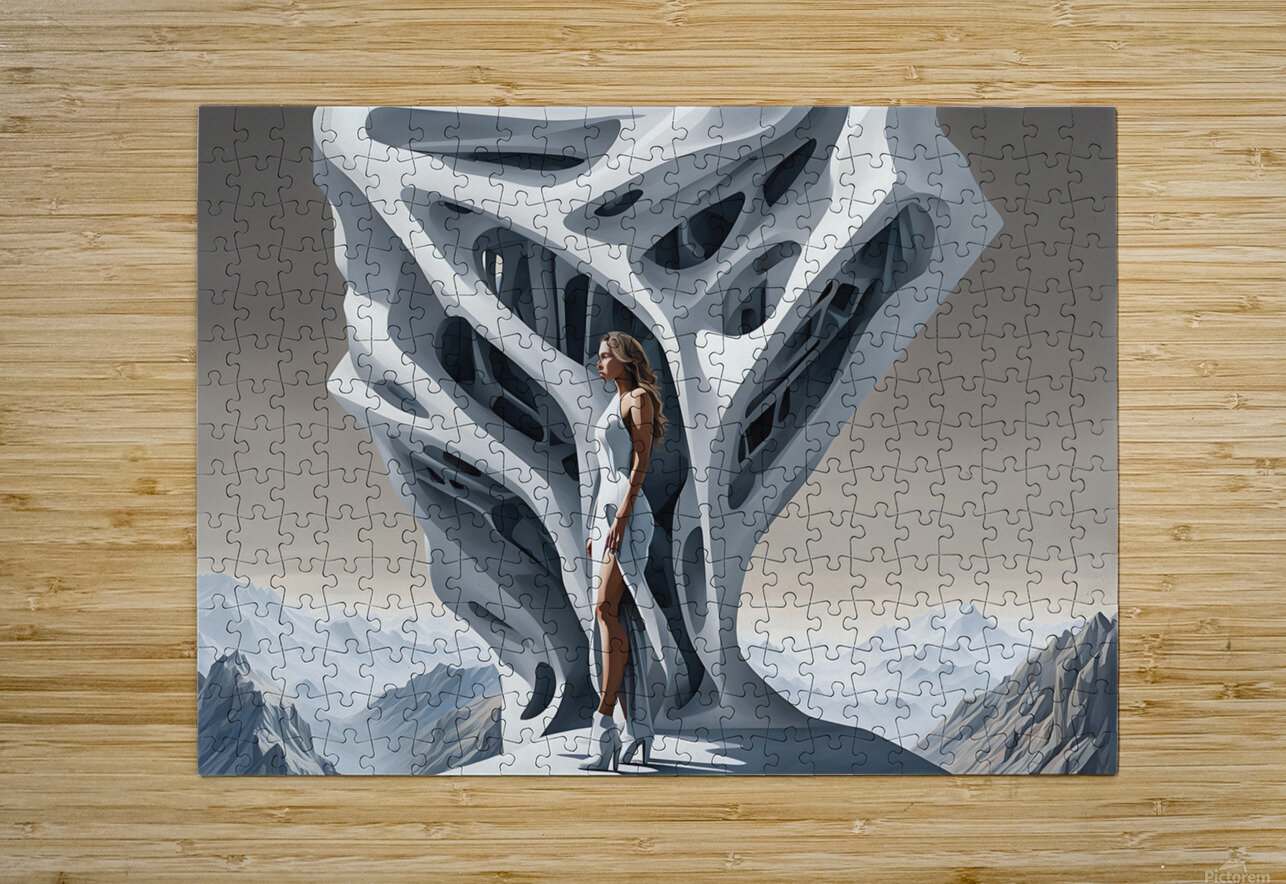 I AM THE QUEEN OF ART ARCHITECTURE Elina Plankeja Digital Art Puzzle printing