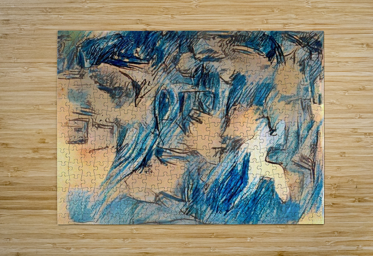 Blue Sketch Luciano Puzzle printing