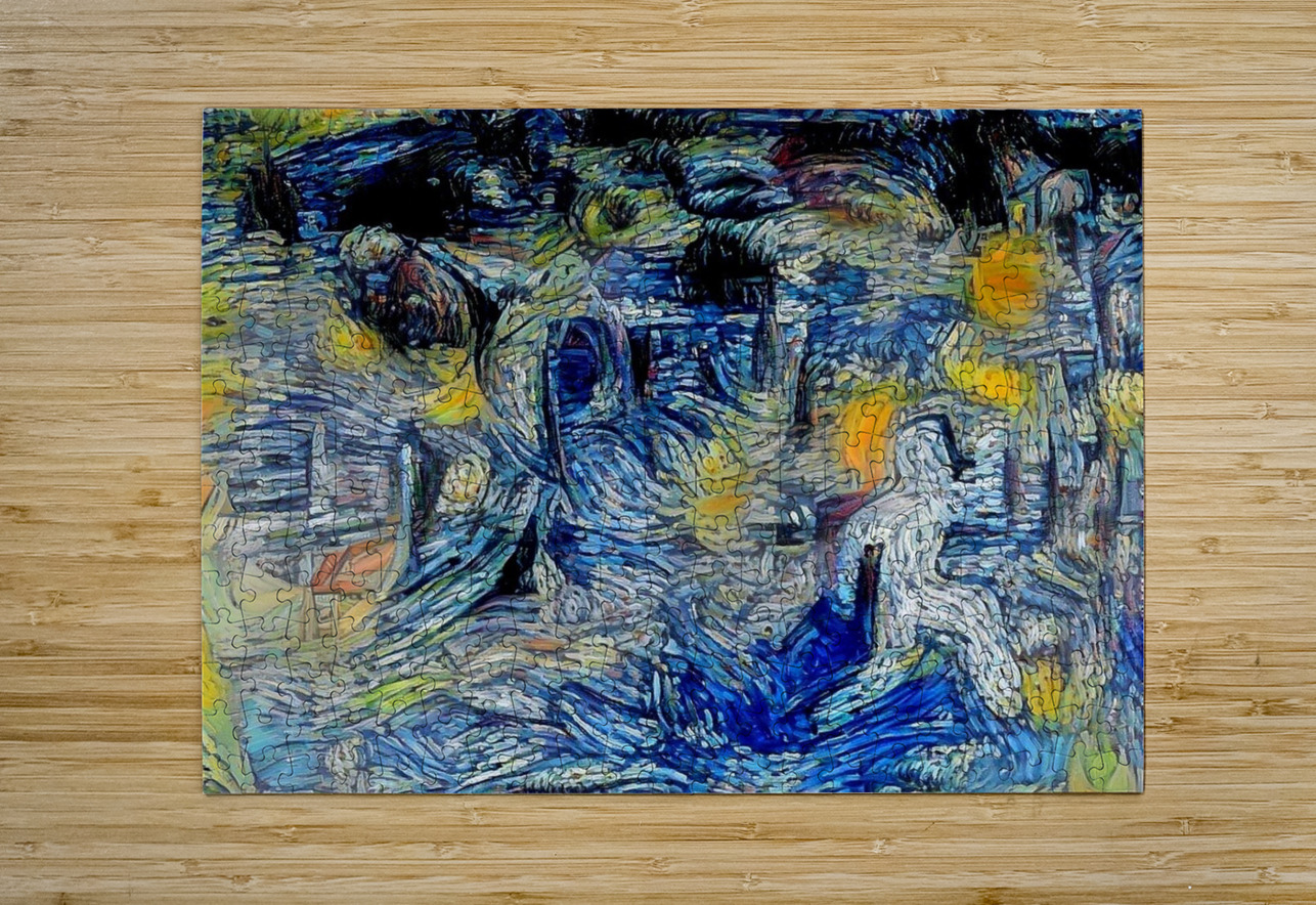 Nocturne in Swirls Luciano Puzzle printing