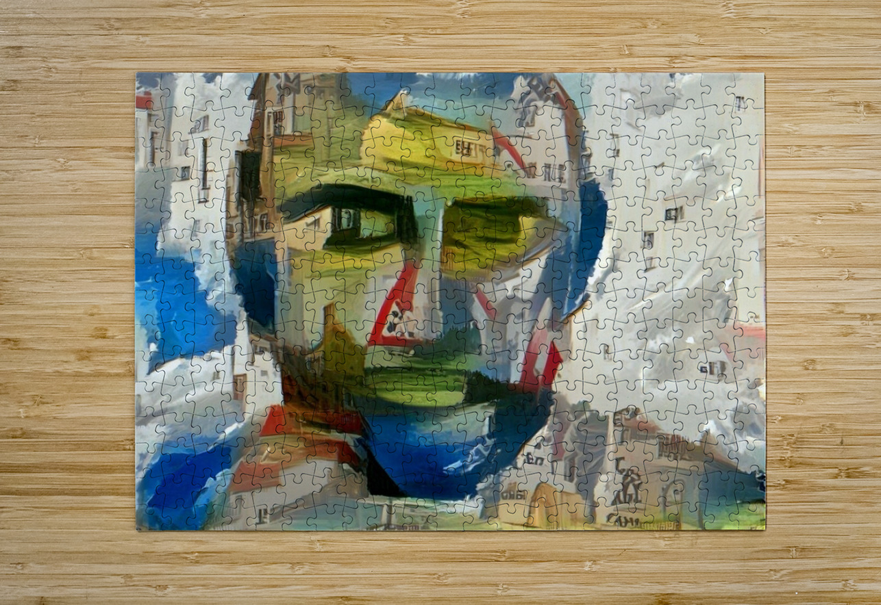 Urban Portrait: Fragmented Cityscape Luciano Puzzle printing