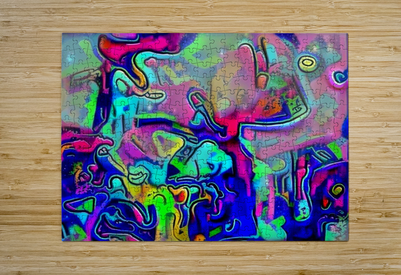 Abstract Graffiti Pop Luciano Puzzle printing