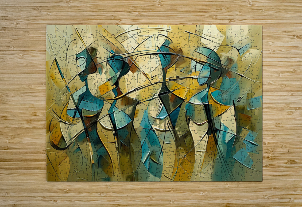 spatula paint movement George Bloise Puzzle printing