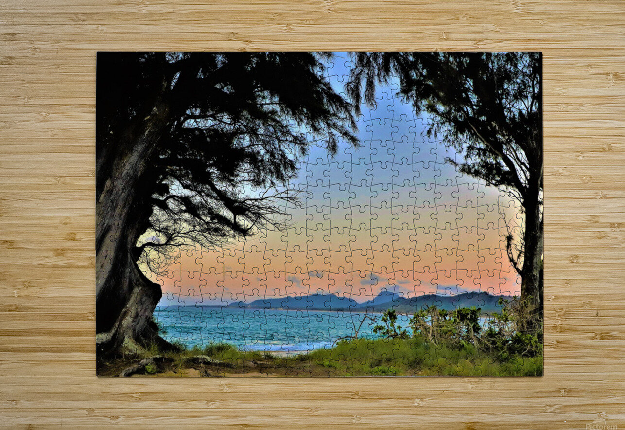 sunset trees hawaii Marolf Photography Puzzle printing