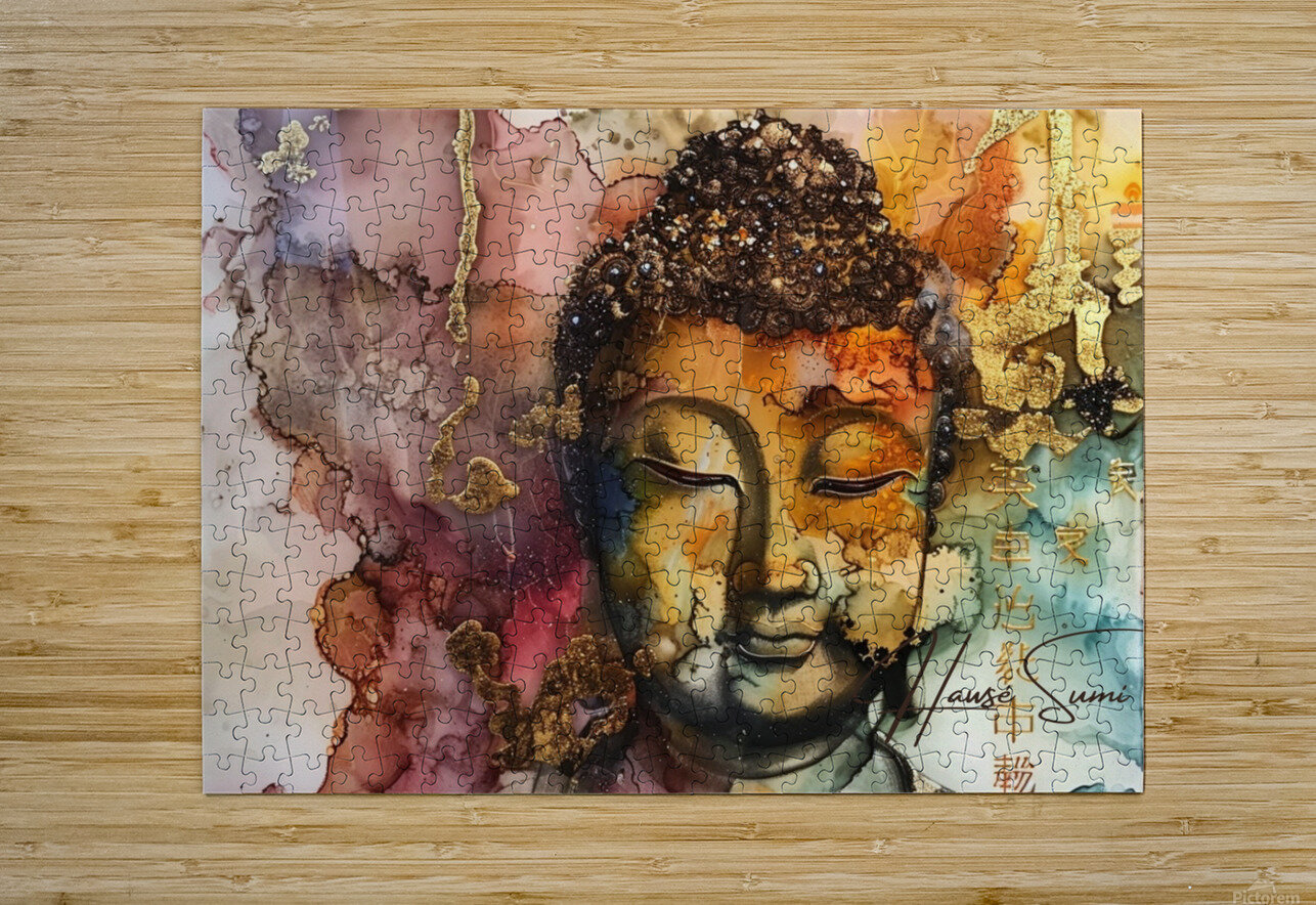 Serene Reflection Hawse Sumi Puzzle printing