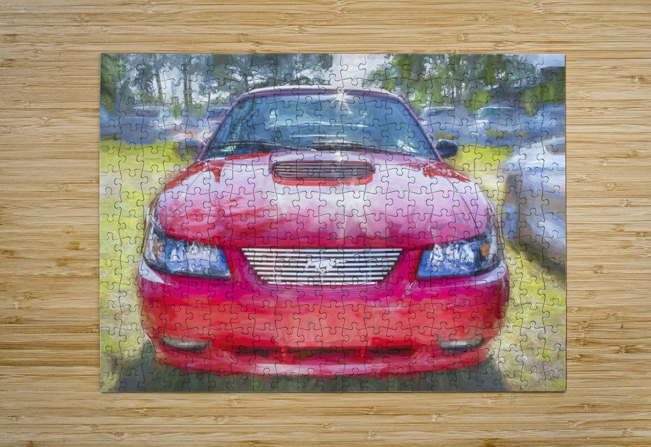 2004 Red Ford Mustang Mach 1 40th Anniversary X 7 Rich Franco Puzzle printing