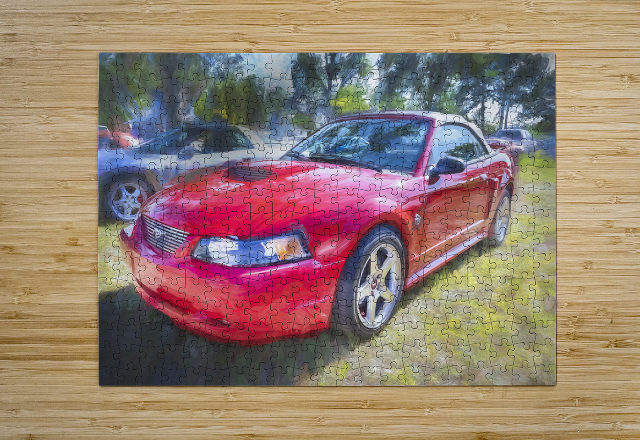 2004 Red Ford Mustang Mach 1 40th Anniversary X 8 Rich Franco Puzzle printing